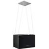 vidaXL Cappa da Cucina ad Isola Sospesa LCD Sensore 55 cm in Acciaio