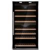 Caso WineMaster Cantinetta Vino Touch 66 Freestanding Sistema per il Raffreddamento del Vino, Nero [Classe di efficienza energetica A]