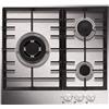 Airlux piano cottura a gas 60cm 3 fuochi in acciaio inox at635hix