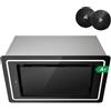 FIREGAS Cappa aspirante nera 52 cm, 450 m³/h A+, 9 vel., touch, LED, scar./ric., fil. carbone