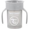 Twistshake 78930, 360 Cup Bicchiere Salvagoccia Antigoccia Bambini 230 ml, Tazza Biberon di Apprendimento da Bere, Bordo Anti-rovesciamento a 360°, Ergonomico, 6+ Mesi, Senza BPA, Grigio Pastello
