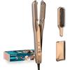 Cecotec Luftglätter AirLisse 2in1 ForceDry Duo Champagne, 112.000 U/min | 3 Modi zum Trocknen und Glätten, doppelte Heizplatte, Plasmafunktion, 13 m/s Luftstrom, 4 Temperaturen, 2 Geschwindigkeiten
