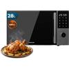 Cecotec Microonde Digitale con Grill 28L Proclean 2800. 900W, Grill 1200W, Convezione 2200W, 8 Programmi, 5 Livelli di Potenza, Piatto 315mm, Timer 60m, Sicurezza Bambini, Tattile