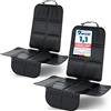 LIONSTRONG - coprisedile auto per seggiolino bimbo - protettore di sedili auto - compatibile ISOFIX - Nero 2 pezzi
