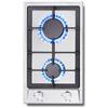 SNDOAS Piano Cottura 2 Fuochi Gas incasso, Piano cottura gas, Protezione Automatica Della Fiamma, Gas Naturale/Propano, Fornello a gas in Acciaio Inox, Incorporato, 4200W
