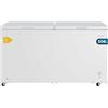 Cecotec Congelatore Orizzontale 508L Doppia Porta Bolero CoolMarket Chest Duo 508M White E. UltraContact D-Cool, Ruote EasyMove, Dual Function, Porta ZeroG (80º-30º), Dual Function, Doppio Cestello