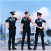 3 Pezzi Di Figure Di Poliziotti In Scala 1/24, Modelli Per Micro Scene, Per
