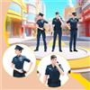 3 Pezzi Di Figure Di Poliziotti In Scala 1/24, Modelli Per Micro Scene, Per