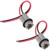 BTFO 2 Pezzi Adattatore per Cablaggio a Treccia con Portalampada T15, Precablato Connettore per Lampadine 912 920 921 Fari Indicatori di Direzione Luci di Retromarcia Retrofit e Sostituzione