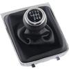 HTVTKRFGRL Per VW Per Passat Per B6 2005-2011 Pomello Del Cambio A 5/6 Velocità Cuffia Leva Cambio Collare Accessori Pomelli Leva Cambio Per Auto(Leather 6 Speed)