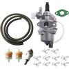 JRL PZ13 - Kit carburatore da 13 mm, adatto per mini quad ATV a 2 tempi 43 cc, 47 cc, 49 cc, mini moto da cross