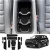 Coleya Tappetini Antiscivolo Compatibile con Jeep Avenger 2023 2024, Tappetini in Gomma per Console Centrale, Portabicchieri, Cuciture Porta, Braccioli, Jeep Avenger Tappetino per Auto (Nero)
