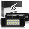 TECTICO LED Luci targa auto Lampada targa E-Mark ECE Bianco puro 6000K Canbus Nessun errore per 106 207 307 308 406 407 508 pour C3 C4 C5 C6 C8,2 pezzi
