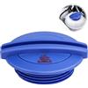 Dargkwn Coperchio radiatore 1,5 bar con valvola di scarico pressione precisa per 3B0121321, coperchio del serbatoio espansivo blu, anello O resistente ad alta pressione compatibile con T5 Golf 7, tappo ermeti