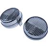 aVDB-moto Coppia Vetro Frecce Anteriore compatibile con HONDA SHADOW 600 VT600 1998-99, SHADOW 750 VT750 1997-14, FURY VT1300CX / CXA 2010-13, KAWASAKI VULCAN 2000 2004-10 (Fumè)