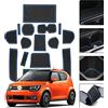 SHAOHAO Tappetini Compatibile con Suzuki Ignis 2016-2024 MF Anti-polvere antiscivolo Supporto tazza interno Tappetini Antiscivolo AntiGraffio in Gomma per Interni Accessori tappetino Suzuki Ignis Blu