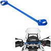 Tunejoy Barra Trasversale Moto 22mm Manubrio per l'Equilibrio del Motocicletta in Alluminio Barra di Bilanciamento di Moto Regolabile per Moto da Cross 400mm Blu