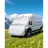 OlaVeg Ducato Copertura Termica per Parabrezza di Camper e Furgoni in Lamina di Alluminio Impermeabile e anti-UV per P-eugeot Boxer C-itroen Relay X250/290