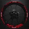 HJKDSZ Modifica Pneumatici Adesivi Cerchio Moto Pellicola Ruota Bordo Decalcomanie Riflettenti Per Yamaha MT09 MT-09 2017-2022 Pezzi di ricambio(Red SET)