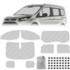 JinsenTGG 8 Pezzi Parabrezza Parasole Auto di Compatibile con Ford Tourneo Connect (SWB) 2013-2022, Tappetino Termico Cabina, Copertura Parasole Interna Auto, Visiere Parasole Impermeabile e Pieghevole