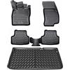 ELMASLINE 3D Tappetini Gomma e Vasca Baule per Renault Captur 1 2013-2019 (pianale di carico inferiore) | Tappetini Auto | Vasca per il bagagliaio | Accessori auto