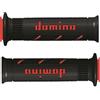 Motoparts Manopole in gomma per manubrio moto da strada, sportbike, naked, tourer, sportbike, moto2, moto3, premoto3, moto4, moto5 (Rosso-supersoft)