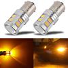PYRJIN 1156 BA15S P21W Lampadine LED, PYJR DC12-24V Ambra Gialla, per auto Indicatori di Direzione, Luci di Parcheggio, Fendinebbia posteriore, Luci di Posizione Laterali. 2 Pezzi