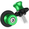 TRASH BIN Tamponi Paratelaio Protezioni Per KAWASAKI Z650 Z800 Z900 Z1000 Z1000SX ZX6R ZX10R Per NINJA 650 400 Supporto Per Moto Vite M8 Forcellone Bobine Slider(Green)