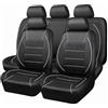 Generico Coprisedili Auto per Hyundai i20 i-20 I20 N, Set Completo di Coprisedili in Pelle PU per Sedili Anteriori e Posteriori, Compatibili con Airbag Col278