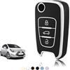 TOOMUME Cover Chiave TPU, Custodia Chiave Adatto per Hyundai i10 i20 i30 i40 ix20 ix30 ix35 Elantra Avante Kia Sportage Rio Ceed Picanto, Copri Chiavi Guscio Chiave Auto Telecomando - Flip Key