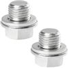 Flaconi 2PCS Tappo di Scarico Dell'olio per Auto,Tappo Scarico Olio in Acciaio,Tappo Bullone di Scarico Della Coppa Dell'olio Motore,Vite di Scarico Dell'olio,Adatto per Auto (M16x1.5)