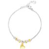 LUXURY MILANO Bracciale bicolore argento 925 con cuore luxury milano