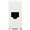 VIMAR 0R14320 Plana Presa RJ11, da incasso, 6/4, 1 modulo, bianco