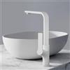 EMKE Rubinetto da cucina bianco opaco, rubinetto da cucina girevole a 360°, miscelatore monocomando in acciaio inox, rubinetto da cucina, miscelatore per cucina moderna