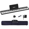 OYAYO Pianoforte digitale portatile a 88 tasti, tastiera semi-ponderata full-size, pianoforte elettronico con doppi altoparlanti integrati, borsa per pianoforte, cavo USB e adattatore di alimentazione