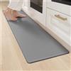 LEKEEPGO PVC Tappeto Cucina 44x150cm,Passatoia Cucina,Tappeti Cucina,Grigio | Antifatica, Vinile, Antiscivolo, Impermeabile, Resistente alle macchie, Lavabile, per Cucina, Corridoio, Lavanderia, Ufficio