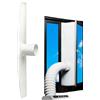 Generico Guarnizione Finestra Per Climatizzatore Portatile - Kit Sigillatura Condizionatore Mobile | Blocco Aria Calda HVAC | Adesivo Forte, Resistente Al Calore, Scarico Asciugatrice, PVC Flessibile