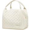 Aosbos 7.5L Borsa Termica Porta Pranzo per Uomo/Donna, Portatile Borsa Frigo Alimenti Isolata Manutenzione di Freddo e Caldo per Lavoro Picnic Ufficio Scuola, Beige