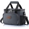 Lifewit Borsa Termica Porta Pranzo 9L(12 Lattine), Medio Borse Frigo Pranzo Ufficio per Uomo e Donna, Lunch Bag per Lavoro, Mare, Viaggio, Spiaggia, Grigio Scuro