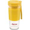 Girmi FR11 Frullatore Portatile con Coperchio, Ricaricabile con Cavo USB, Bicchiere in Tritan BPA Free, capacità 450 ml (utilizzabile 320ml), lame INOX, fino a 10 Cicli di Frullatura con 1 Ricarica