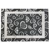 PERLARARA TAPPETO CLASSIC ARREDO MULTIUSO BAGNO CUCINA SALA CINIGLIATO Antiscivolo Lavabile Lavatrice (CM 66 x 180, GRIGIO - G)