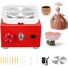 Jradse Tornio per Ceramica Mini Ruota di Ceramica Elettrica 2000 Giri/min,Macchina Ceramica con Giradischi da 6,5/10 cm Tornio,per Negozi di Ceramica Fai da Te e Hobbisti