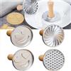 MZSX 4pcs Stampo da taglio per biscotti, stampo tagliabiscotti con manico in legno, include cuore d'amore, stampo per biscotti a forma di faccina sorridente, per la cottura fai da te di torte e pastic