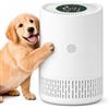 RBFGYIOP Purificatore d'aria con HEPA + filtro ai carboni attivi, CADR 100 m³/h per fino a 15 ㎡, 5 livelli, modalità auto, modalità sonno 24 dB, timer, sicurezza per bambini, 5 V tipo C, USB, per camera da