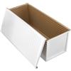 KEILEOHO Stampo Per Pane in Cassetta con Coperchio, in Alluminio, 1000 g, per pane, cucina, panetteria, 33 x 12 x 12 cm