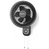 JYC CREATIVE Ventilatore da parete da 90 W ad alta velocità, 30,5 cm, 3 velocità, oscillazione 75°, montaggio a parete, ventilatore oscillante per palestra, ufficio, audit e casa (grigio, 90 W)