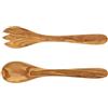 Hofmeister Holzwaren HOFMEISTER® Set di posate da insalata, 2 pezzi, in legno d'ulivo, antibatterico, sostenibile, con venature uniche, forchetta da insalata, cucchiaio da insalata, 30 x 6 x 2 cm (1 pezzo)