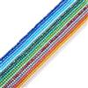 Spritewelry 17 fili di perline di vetro sfaccettate da 4 mm, perline di cristallo colorate a rondelle, distanziatori sfusi per orecchini, bracciali, collane, creazione di gioielli