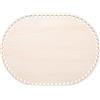 PH PandaHall Fondo Borsa di Legno Ovale Base in Legno Naturale Shaper 35x25 cm Base del Cestino all'Uncinetto per Fai da Te Borsa di Stoccaggio del Filato Tessitura Artigianato Decorazione, Foro:8mm
