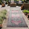 Teppich-Traum Tappeto orientale da esterno per soggiorno Tappeto vintage in rosa Größe 80 x 300 cm